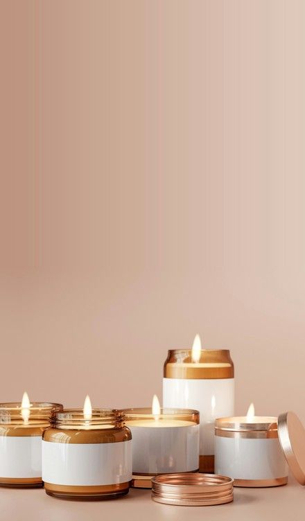 A group of candles next to each other